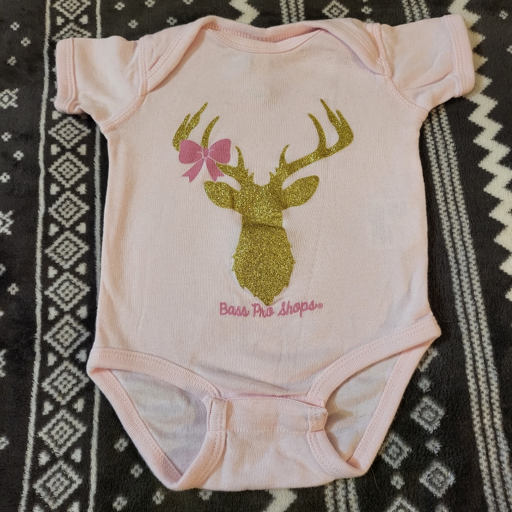 Rabbit Skins Bass Pro Shops Sparkly Buck Onsie 6mth